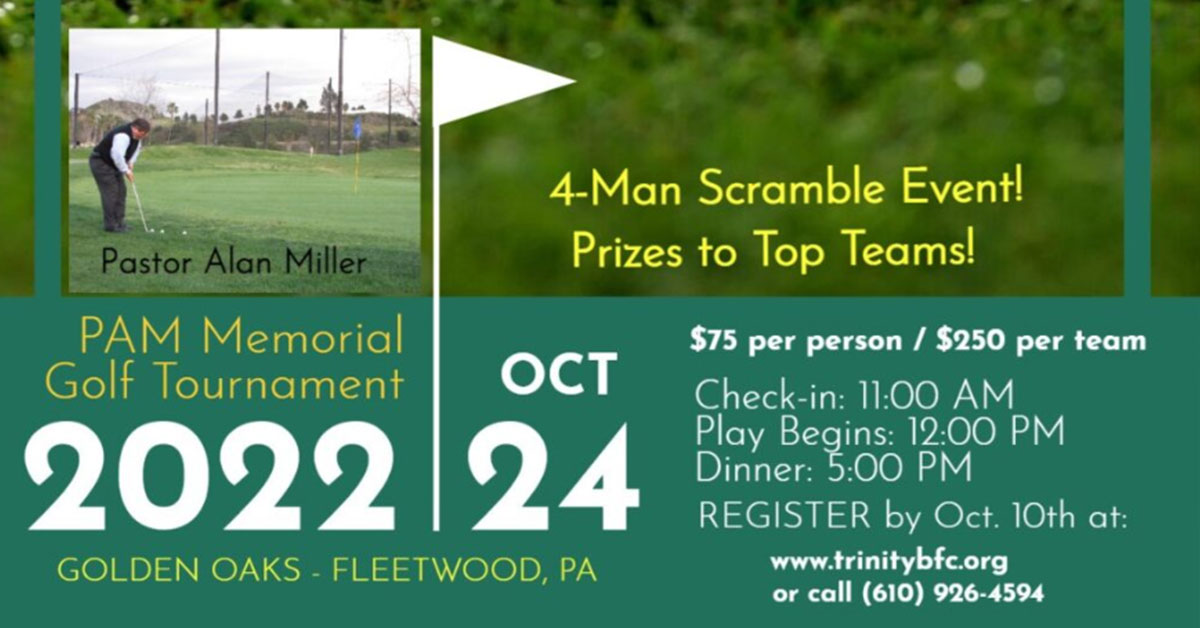 Pastor Alan Miller Memorial Golf Tournament